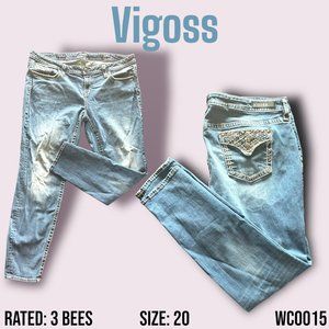 Vigoss Women's Light Wash Heritage Fit Jeans*Size 20*